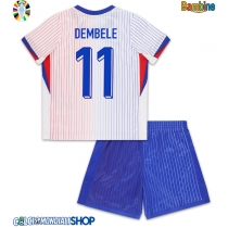 Maglie da calcio Francia Ousmane Dembele #11 Seconda Maglia Bambino Europei 2024 Manica Corta (+ Pantaloni corti)